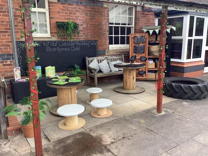 Our new Outside Reading and Board Games Club
